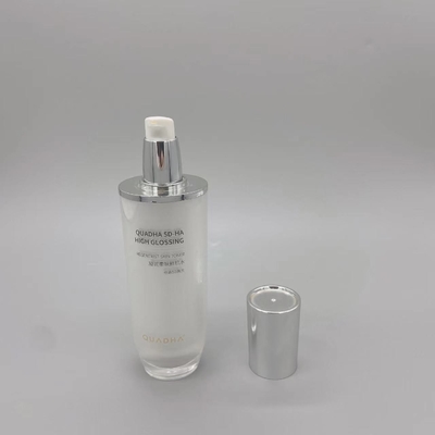 Cylindre ovale cosmétique 100ml en plastique 120ml de flacon de toner de soins de la peau