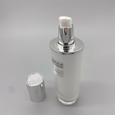 Pompe cosmétique en plastique 30g de lotion de cylindre de flacon de toner de soins de la peau