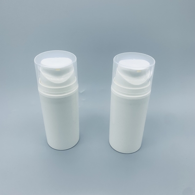 Distribution privée d'air en plastique blanche de cosmétiques de bouteille de la presse pp