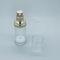 La pompe privée d'air cosmétique en plastique transparente d'or met 30ML en bouteille de emballage sous vide