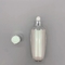 Bouteille acrylique en plastique de picoseconde de lotion de toner de peau de cylindre ovale cosmétique de pompe