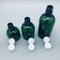 La bouteille faite sur commande de shampooing de rond vide vert-foncé de la vente en gros 50ml 100ml 150ml CHOIENT la bouteille en plastique cosmétique de pompe